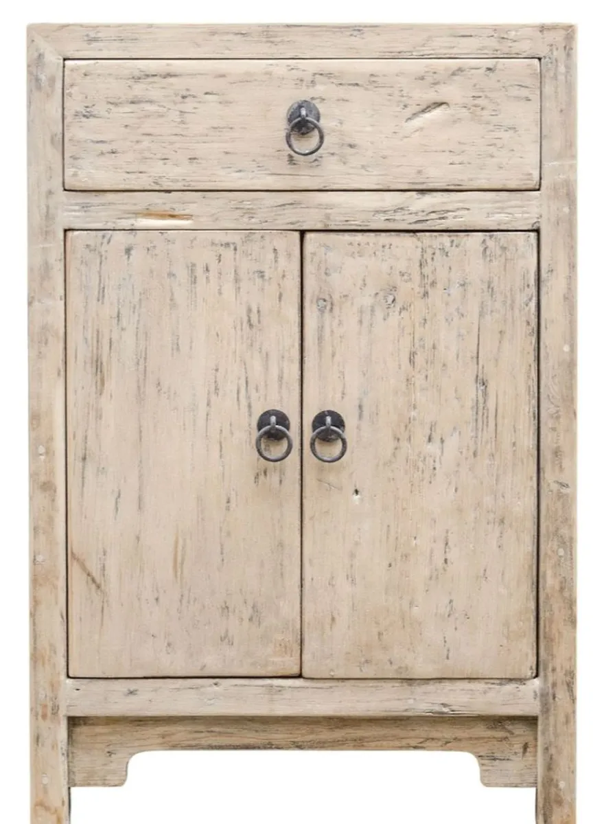 Casa Padrino Landhausstil Kommode aus Kiefernholz, Naturfarben, 50 x 40 x H. 75 cm
