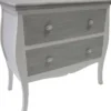 Casa Padrino Landhausstil Kommode mit 2 Schubladen Antik Weiß / Grau 77 x 40 x H. 78 cm