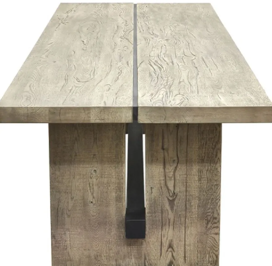 Casa Padrino Landhausstil Massivholz Esstisch Grau / Schwarz - Verschiedene Größen - Rechteckiger Eichenholz Küchentisch - Massivholz Esszimmer Möbel - Landhausstil Esszimmer Möbel