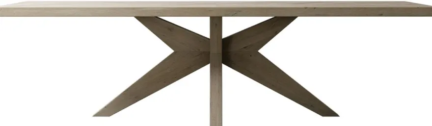 Casa Padrino Landhausstil Massivholz Esstisch Grau - Verschiedene Größen - Rechteckiger Eichenholz Küchentisch - Massivholz Esszimmer Möbel - Landhausstil Esszimmer Möbel