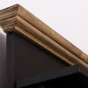 Casa Padrino Landhausstil Massivholz Garderobenschrank Schwarz / Braun 79 x 41 x H. 210 cm - Wand Garderobe - Flur Schrank - Flurmöbel - Garderobenmöbel - Landhausstil Möbel