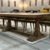 Casa Padrino Landhausstil Massivholz Esstisch Braun 400 cm