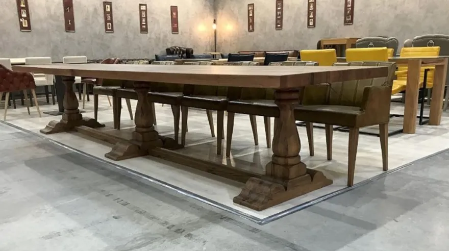 Casa Padrino Landhausstil Massivholz Esstisch Braun 400 cm