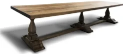 Casa Padrino Landhausstil Massivholz Esstisch Braun 400 cm