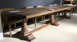 Casa Padrino Landhausstil Massivholz Esstisch Braun 400 cm