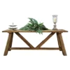 Casa Padrino Landhausstil Massivholz Konsole Braun 200 x 50 x H. 78 cm - Konsolentisch aus recycelter Eiche