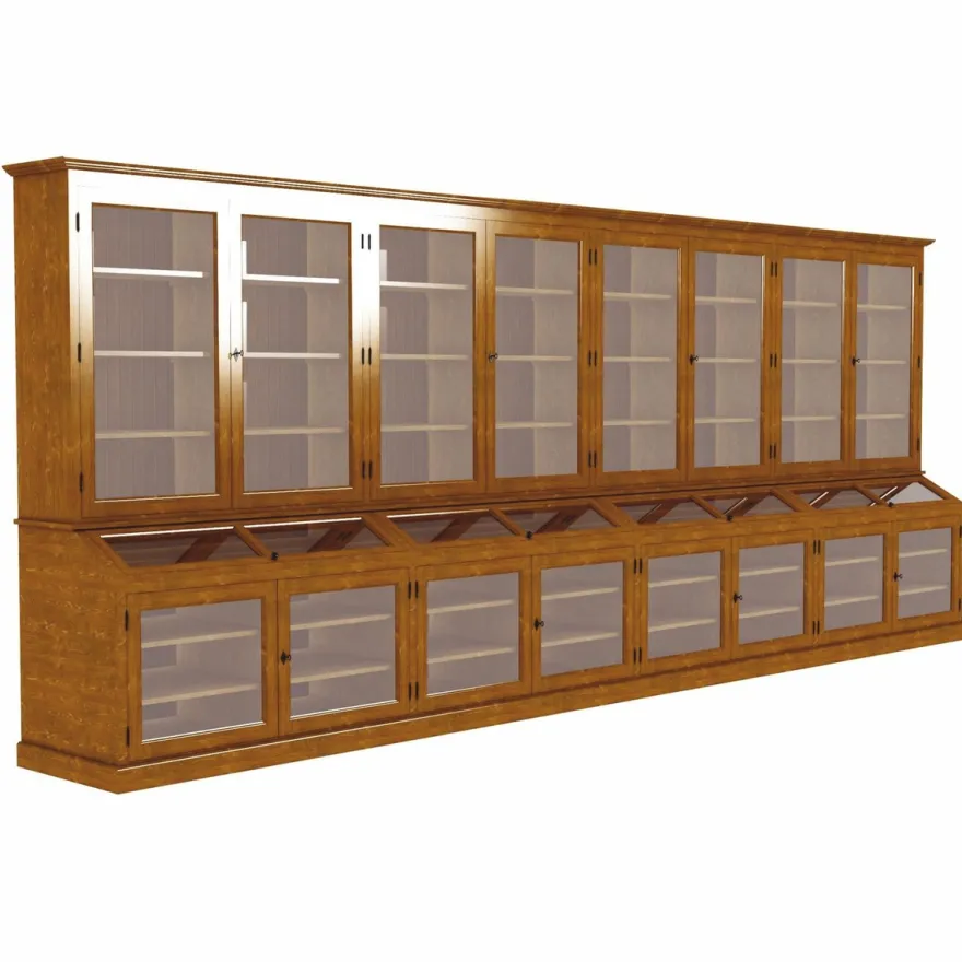 Casa Padrino Landhausstil Massivholz Barschrank Braun 600 cm - Bar Möbel