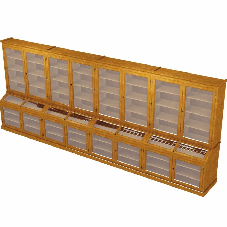 Casa Padrino Landhausstil Massivholz Barschrank Braun 600 cm - Bar Möbel