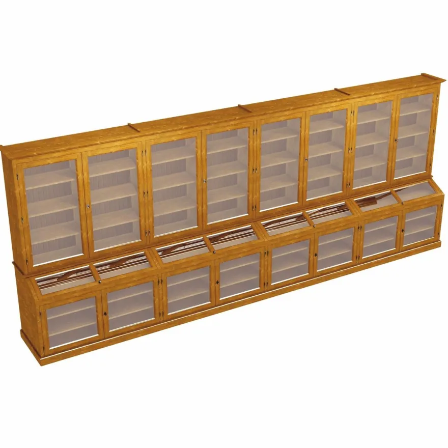 Casa Padrino Landhausstil Massivholz Barschrank Braun 600 cm - Bar Möbel