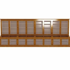 Casa Padrino Landhausstil Massivholz Barschrank Braun 600 cm - Bar Möbel
