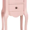 Casa Padrino Landhausstil Nachttisch Rosa 40 x 34 x H. 70 cm - Kleine Schlafzimmer Kommode mit 2 Schubladen