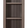 Casa Padrino Landhausstil Regalschrank Dunkelgrau 50 x 33 x H. 190 cm - Massivholz Schrank mit 4 Regalen und Schublade - Landhausstil Möbel