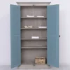 Casa Padrino Landhausstil Schlafzimmer Schrank Grau / Blau 109 cm - Schlafzimmer Möbel