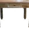 Casa Padrino Landhausstil Sekretär Antik Beige 91 x 56 x H. 76 cm - Massivholz Schreibtisch mit Schublade - Büromöbel im Landhausstil