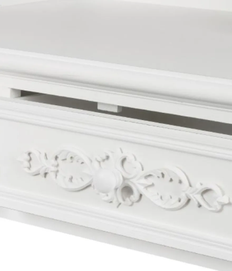 Casa Padrino Landhausstil Sekretär Antik Weiß 95 x 45 x H. 87 cm - Landhausstil Möbel im Shabby Chic Look