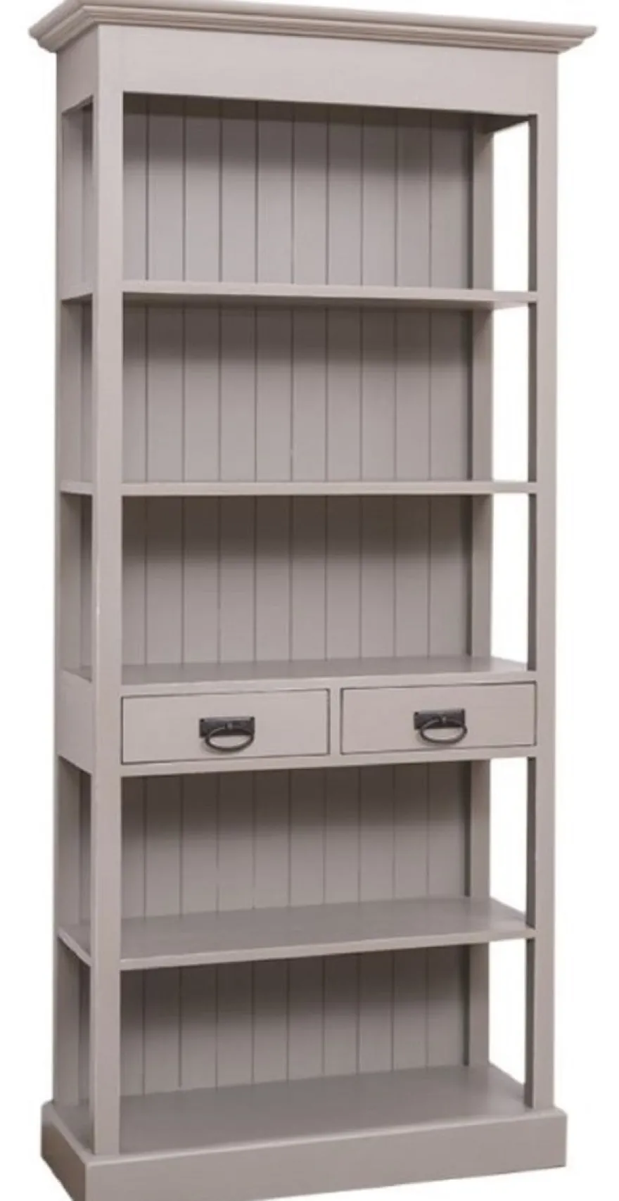 Casa Padrino Landhausstil Shabby Chic Schrank Antik Grau 91 x 39 x H. 197 cm - Landhausstil Esszimmer Schrank - Massivholz Möbel - Landhausstil Shabby Chic Möbel