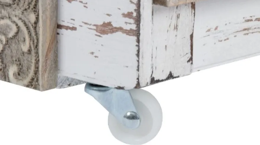 Casa Padrino Landhausstil Shabby Chic Holztruhen 2er Set Antik Weiß - Wohnzimmer Deko