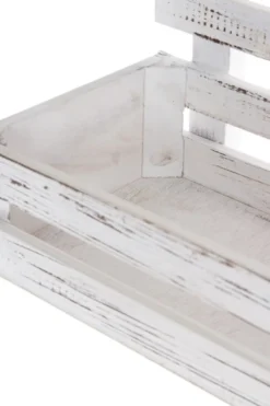 Casa Padrino Landhausstil Shabby Chic Wandhängeschrank Antik Weiß 60 x 21 x H. 38 cm - Handgefertigter Hängeschrank mit Kreidetafel