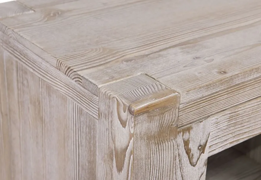 Casa Padrino Landhausstil Sideboard aus Massivholz Naturfarben 160 x 47 x H. 90 cm