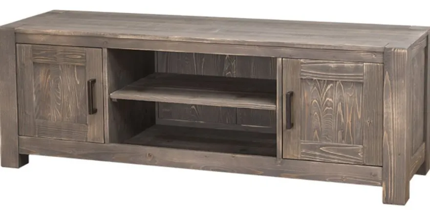 Casa Padrino Landhausstil Sideboard Fernsehschrank Dunkelbraun 160 x 46 x H. 56 cm