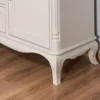 Casa Padrino Landhausstil Sideboard mit 2 Türen und 3 Schubladen Antik Hellgrau 158 x 48 x H. 89 cm - Landhausstil Möbel