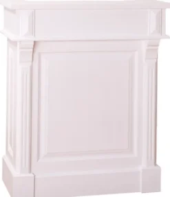 Casa Padrino Landhausstil Theke Weiß 90 x 51 x H. 107 cm - Massivholz Thekentisch mit Schublade
