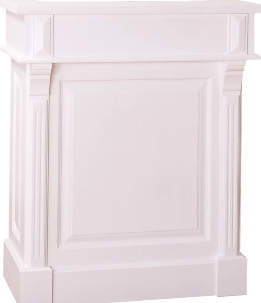 Casa Padrino Landhausstil Theke Weiß 90 x 51 x H. 107 cm - Massivholz Thekentisch mit Schublade