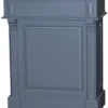 Casa Padrino Landhausstil Theke Blau 90 x 51 x H. 107 cm - Massivholz Thekentisch mit Schublade