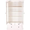 Casa Padrino Landhausstil Vitrinenschrank Antik Weiß 110 x 45 x H. 190 cm - Handgefertigte Shabby Chic Vitrine