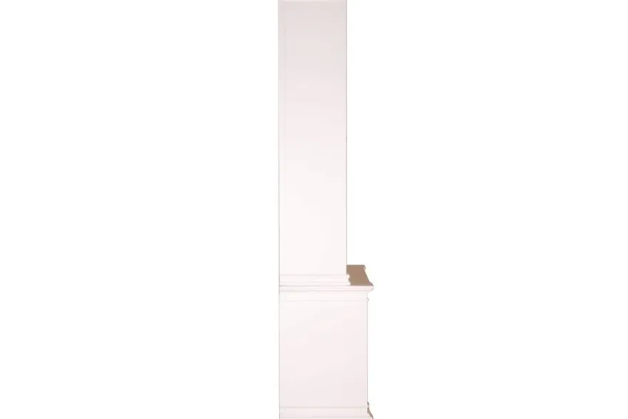 Casa Padrino Landhausstil Vitrinenschrank Antik Weiß 100 x 50 x H. 242 cm - Handgefertigte Shabby Chic Vitrine