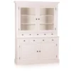 Casa Padrino Landhausstil Wandschrank Antik Weiß 155 x 46 x H. 280 cm - Landhausstil Möbel