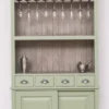 Casa Padrino Landhausstil Weinschrank Hellgrün / Grau 103 x 36 x H. 210 cm - Barschrank im Landhausstil - Landhausstil Bar Möbel