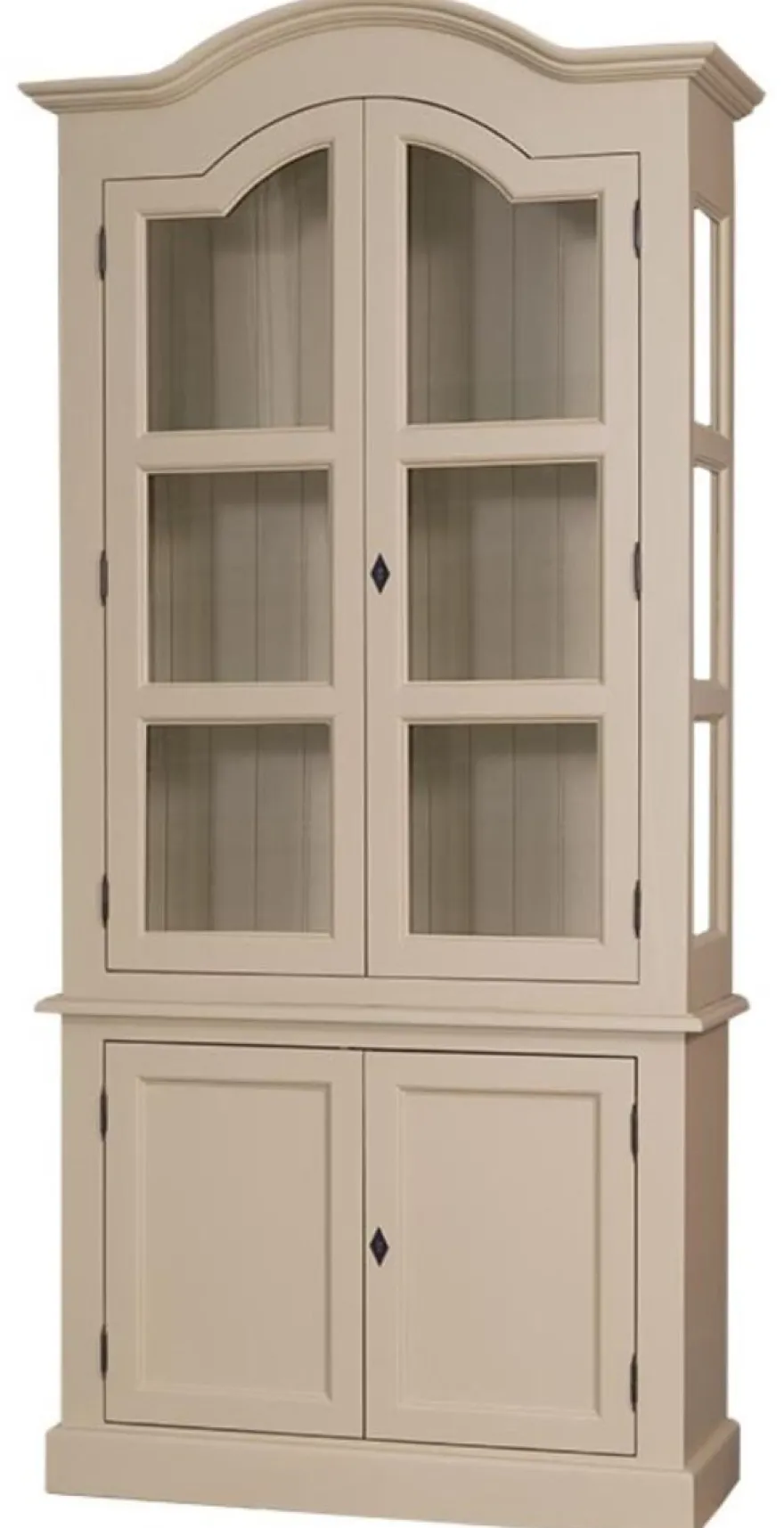 Casa Padrino Landhausstil Wohnzimmerschrank mit 4 Türen Beige 104 x 39 x H. 220 cm - Wohnzimmermöbel