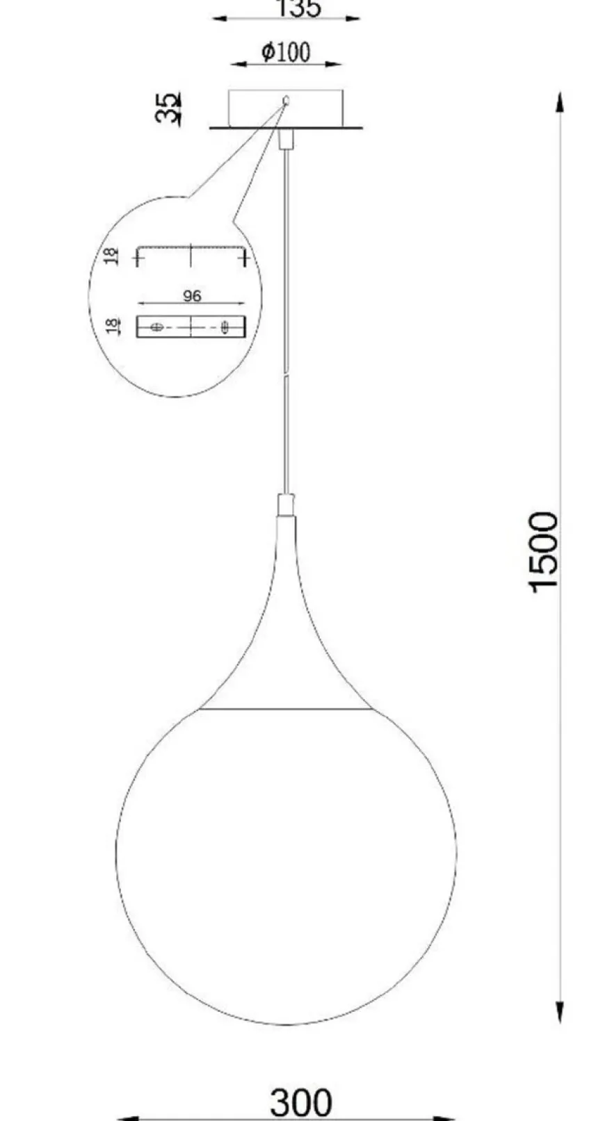 Casa Padrino LED Hängeleuchte Silber / Weiß Ø 30 x H. 150 cm - Pendelleuchte mit Mattglas Lampenschirm