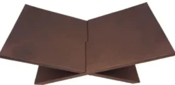 Casa Padrino Luxus Aluminium Buchständer / Buchstütze Bronze 49,5 cm - Deko Accessoires