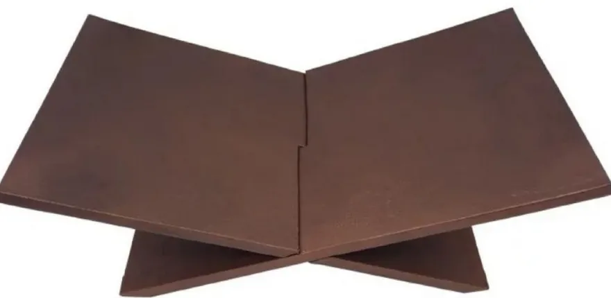Casa Padrino Luxus Aluminium Buchständer / Buchstütze Bronze 49,5 cm - Deko Accessoires