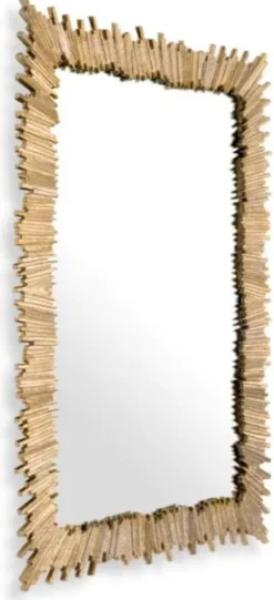 Casa Padrino Luxus Aluminium Spiegel Gold H. 140 cm