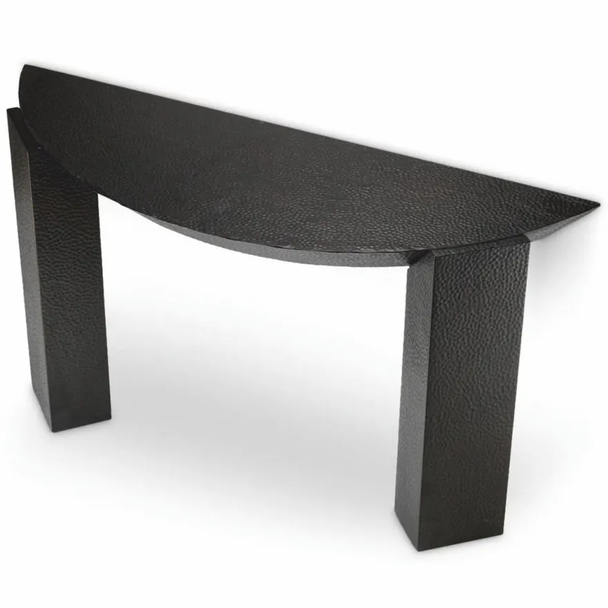 Casa Padrino Luxus Aluminium Konsole Bronze 140 cm - Luxus Aluminium Möbel