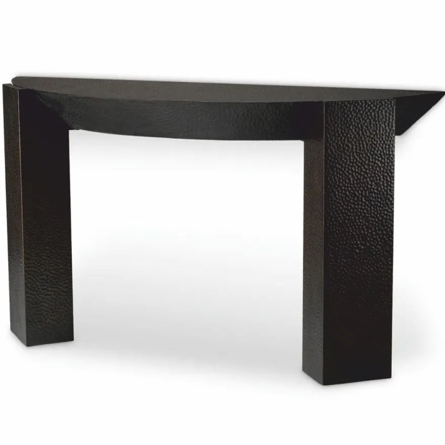 Casa Padrino Luxus Aluminium Konsole Bronze 140 cm - Luxus Aluminium Möbel