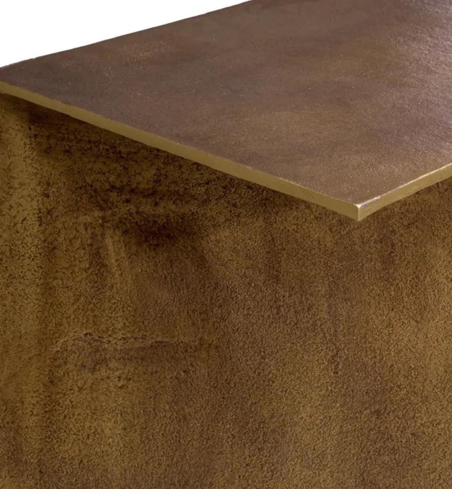 Casa Padrino Luxus Aluminium Konsole Vintage Messing 104 cm