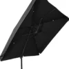 Casa Padrino Luxus Ampelschirm mit Ständer Anthrazit / Grau 300 x 300 cm - Garten Sonnenschirm - Terrassen Sonnenschirm - Balkon Sonnenschirm - Garten Terrassen Balkon Accessoires