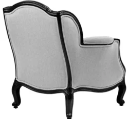 Casa Padrino Luxus Antikstil Sessel Schwarz / Weiß 76 x 80 x H. 85 cm - Hotel Möbel