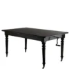 Casa Padrino luxus Antik Stil Esstisch Spindel Schwarz Ausziehbar 162 - 245 x 100 x H.77 cm aus dem Hause Casa Padrino