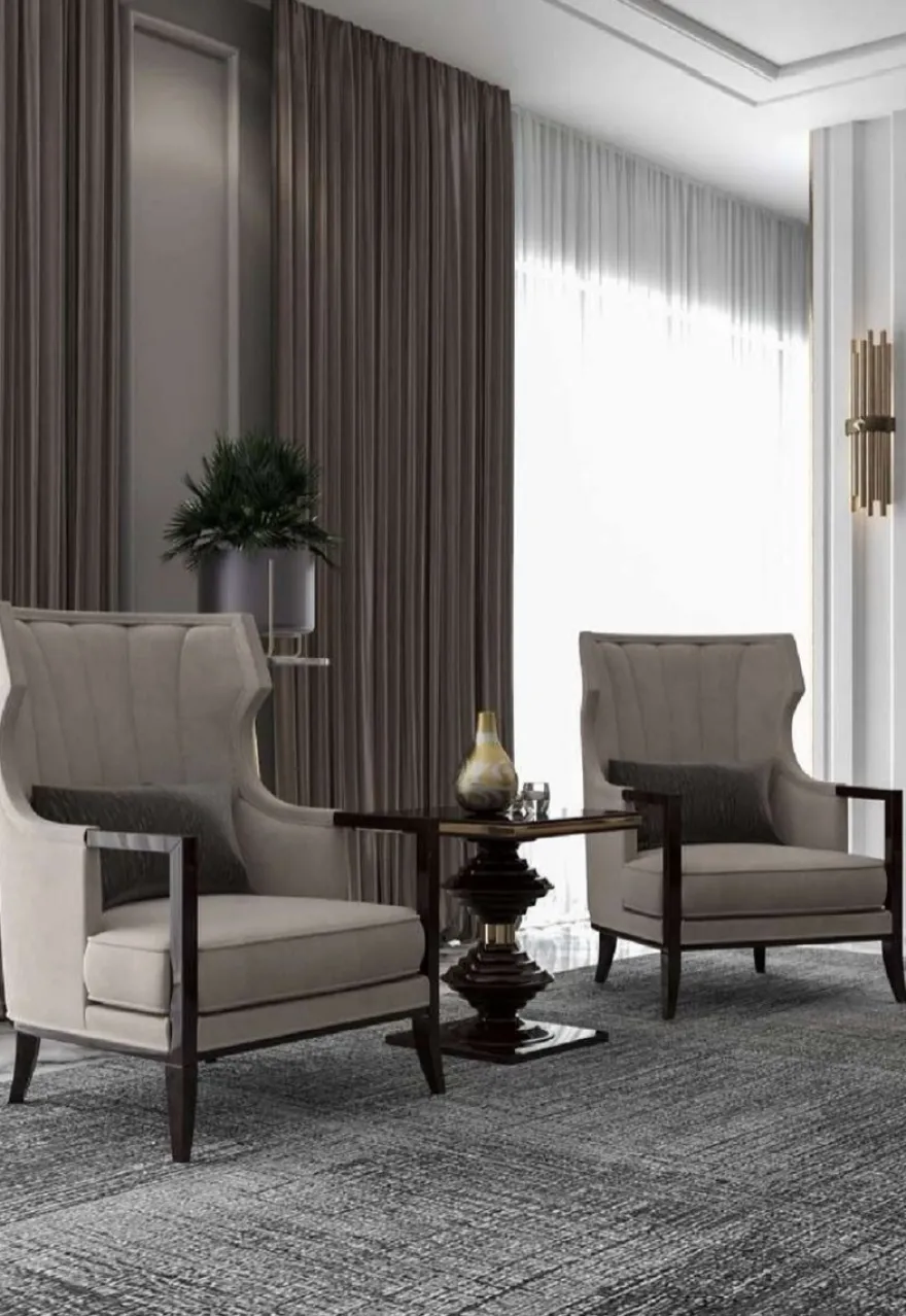 Casa Padrino Luxus Art Deco Beistelltisch Dunkelbraun Hochglanz / Gold - Edler Massivholz Tisch - Art Deco Wohnzimmer Möbel - Luxus Qualität