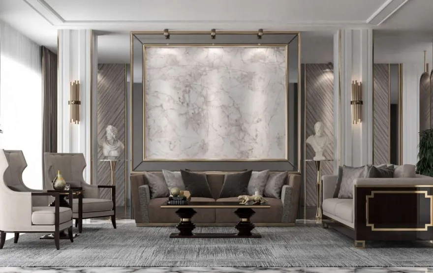 Casa Padrino Luxus Art Deco Beistelltisch Dunkelbraun Hochglanz / Gold - Edler Massivholz Tisch - Art Deco Wohnzimmer Möbel - Luxus Qualität