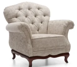 Casa Padrino Luxus Art Deco Chesterfield Wohnzimmer Sessel Greige / Dunkelbraun 99 x 90 x H. 98 cm - Wohnzimmermöbel