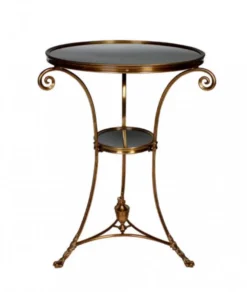 Casa Padrino Luxus Art Deco Designer Beistelltisch in Antik Messing und Antik Spiegelglas - 51 x H. 71 cm