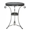 Casa Padrino Luxus Art Deco Designer Beistelltisch in Antik Silber, 51 x H. 71 cm
