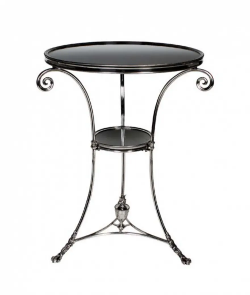 Casa Padrino Luxus Art Deco Designer Beistelltisch in Antik Silber, 51 x H. 71 cm