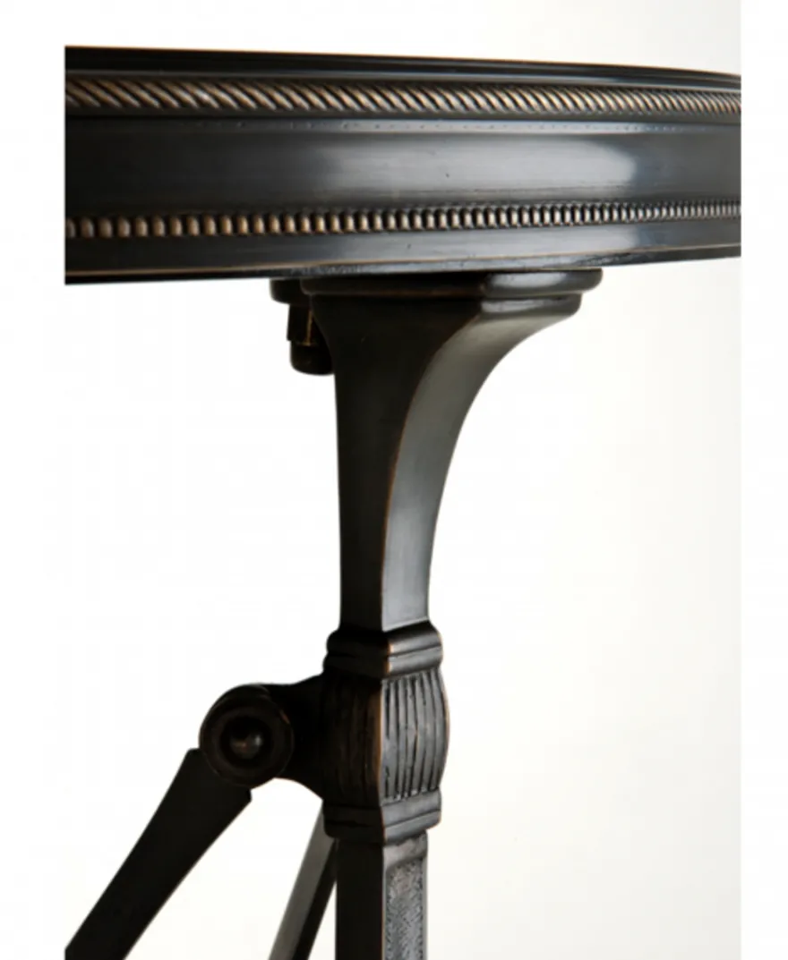 Casa Padrino Luxus Art Deco Designer Beistelltisch Anthrazit 63 x 63 x H. 55 cm